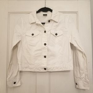White jean jacket